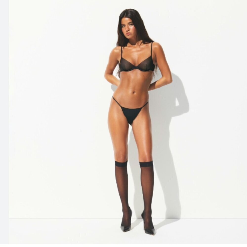 SKIMS Fits Everybody New Underwear T Thong Cotton 2 Piece Bundle Sleek Size 2X
